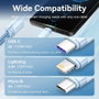 Vention Cable USB 2.0 3 en 1 Lightning, USB-C y Micro-USB, 1.5m, Blanco